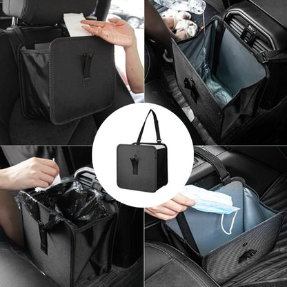 Foldable Car Trash Can,Multifuntional Car Waste Basket,Hanging Garbage Bin with Large Capacity,Waterproof Leakproof Car Garbage Can Bag,Storage Organizer Trash Bin for Car Accessories Interior