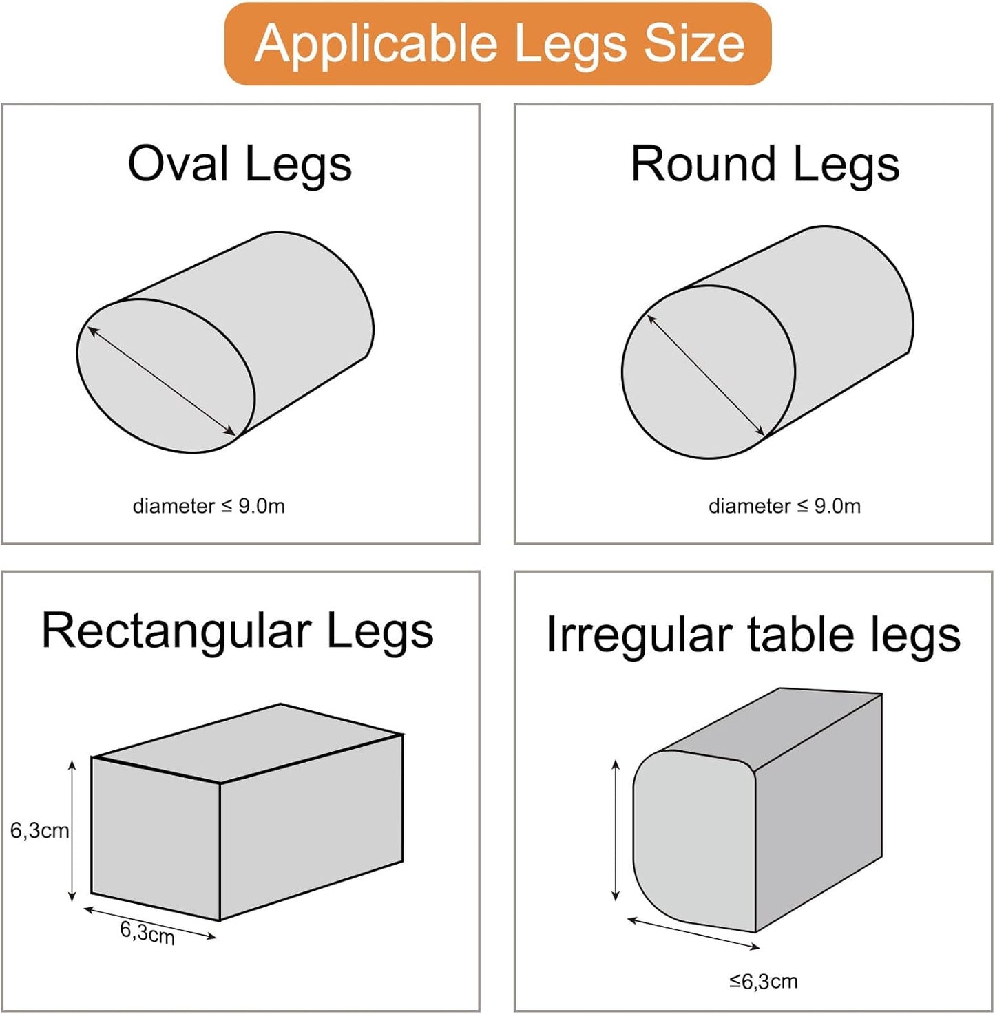 Uping Bed Risers for Furniture Table Riser Sofa Bed Riser Feet Furniture Riser, Height Increased by 10 cm