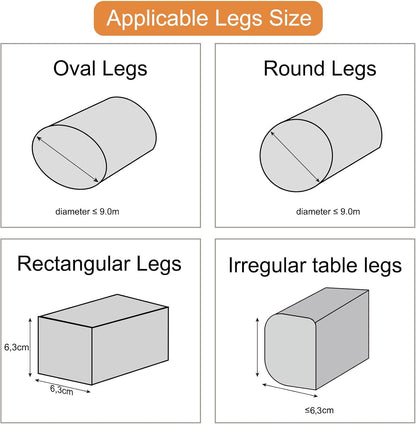 Uping Bed Risers for Furniture Table Riser Sofa Bed Riser Feet Furniture Riser, Height Increased by 10 cm