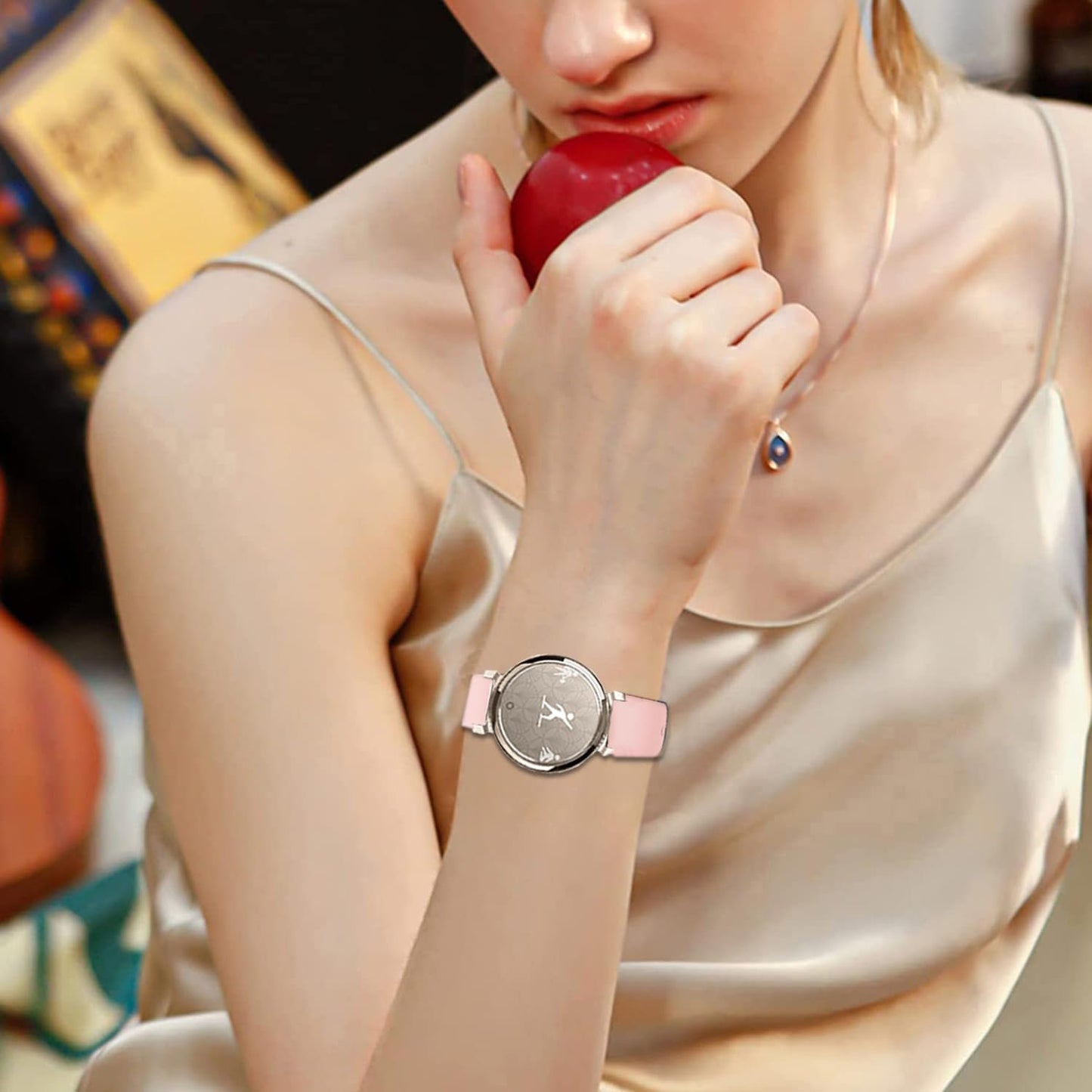 VELULYX Silicone Strap Compatible with Garmin Lily 2, 14mm Sport Band for Garmin Lily 2 Women