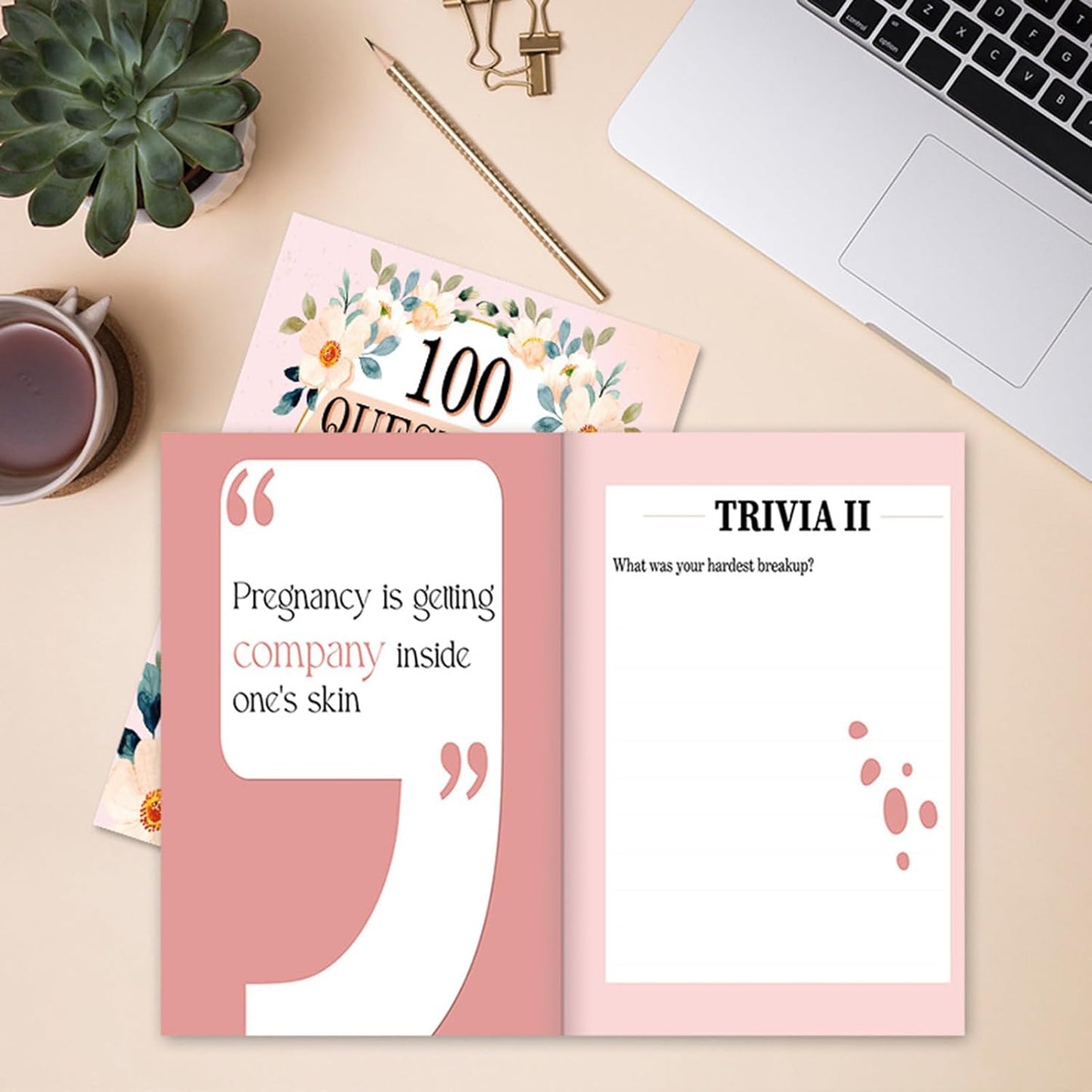 100 Questions Journal | a Mother's Guided Journal - Thoughtful Keepsake Book for Mother Daughter Bonding During Festival Birthday