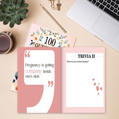 100 Questions Journal | a Mother's Guided Journal - Thoughtful Keepsake Book for Mother Daughter Bonding During Festival Birthday