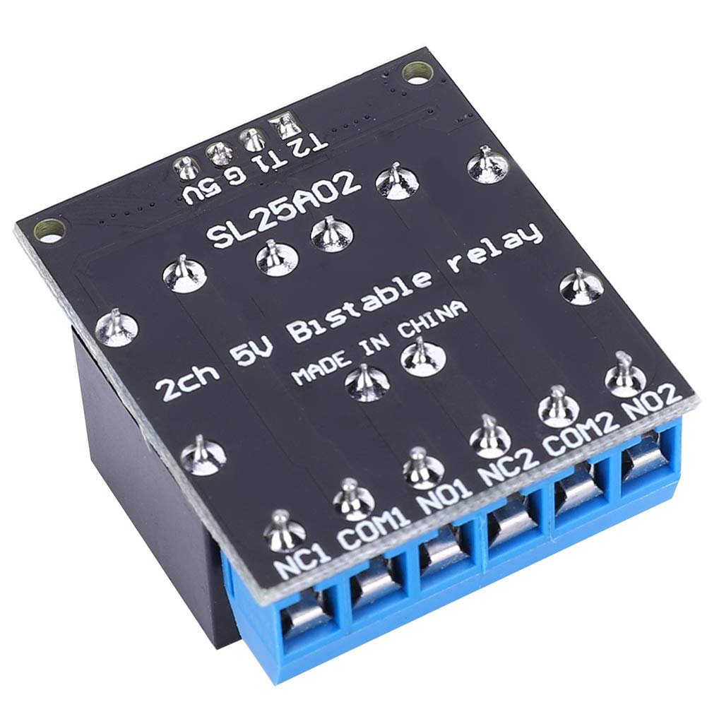SL25A02 Two-Channel Bistable Self Locking Relay Module Low Level Control Switch for Home Automation