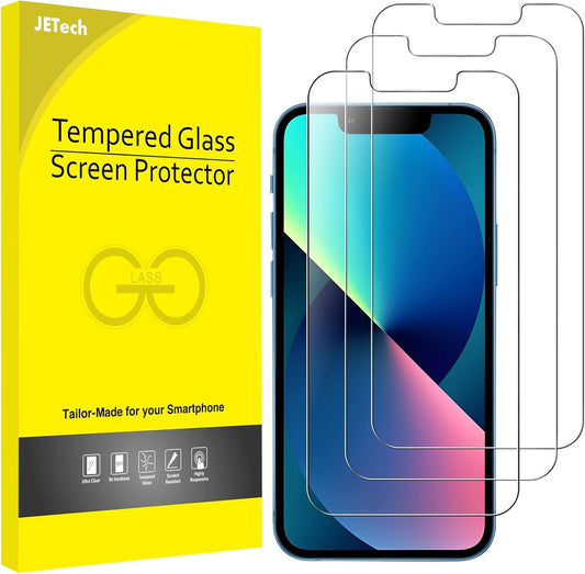JETech Screen Protector for iPhone 13 mini 5.4-Inch, Tempered Glass Film, 3-Pack