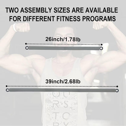 Resistance Band Bar, Resistance Bar, Body Workout Bar, Portable Pilates Bar, Home Gym Resistance Training Equipment, 26 or 39 Inches