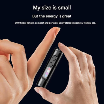 Mini – The Ultimate Everyday Micro Tool, Mini Flashlight, Rechargeable Led Magnetic Super Bright Tactical Flashlight with Hat Clip, Waterproof (1pc-b)