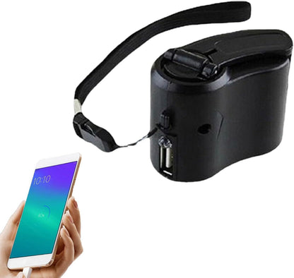 Hand Crank Generator Charger, Hand Crank Phone Charger, Outdoor Hand Crank Charger, Power Bank Fast Charging Solar Charger for Outdoor Activities, Traveling, Camping
