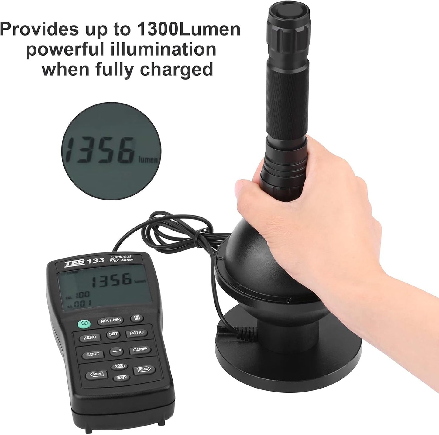 Feyachi FL22-MB Tactical Flashlight 1200 Lumen LED Weapon Light with Low Profile Mlok Flashlight Mount,and Pressure Switch Included