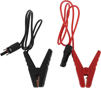 2PCS Solar Power Battery Clamp/Holder 12AWG Quick Disconnect Extension Cable Battery Clamp Connector for Solar Panel Automotive Motorcycle Utomotive Motorcycle Power