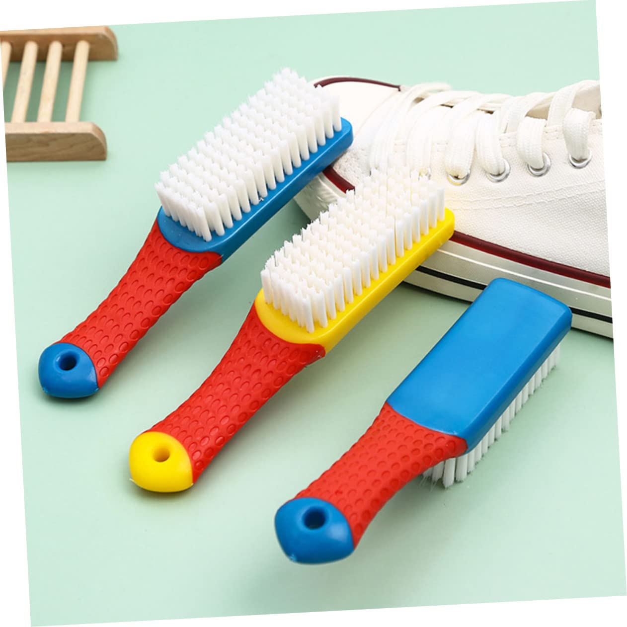 BCOATH Set Di Spazzole Per Scarpe Essential Cleaning Sulies 6 Pezzi Set Di Spazzole Per La Pulizia E La Pulizia Delle Scarpe Per Uso Domestico