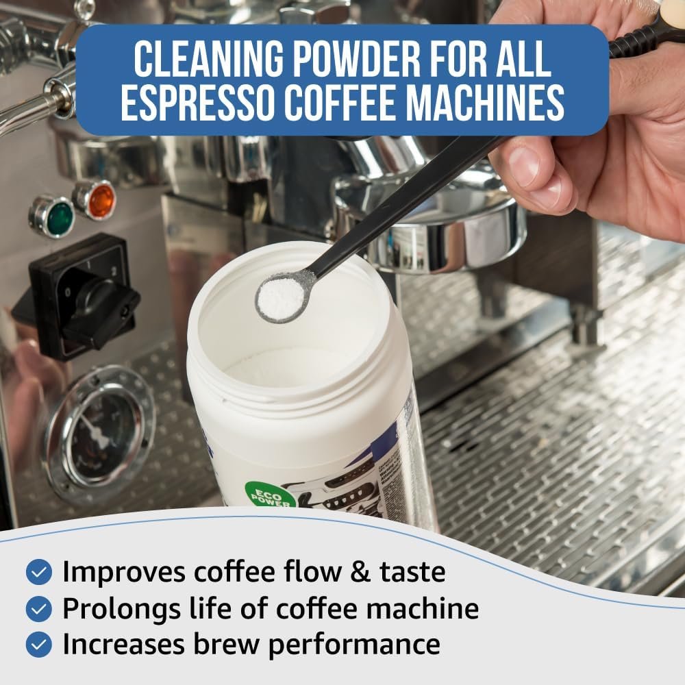 Coffee Machine Cleaner Powder 900G / 31 oz. Essential part of your Barista Accessories. Espresso Machine Cleaner. Coffee Cleaning Powder For Group Head. Use on your Commercial Machine. For Barista Kit