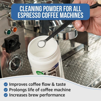 Coffee Machine Cleaner Powder 900G / 31 oz. Essential part of your Barista Accessories. Espresso Machine Cleaner. Coffee Cleaning Powder For Group Head. Use on your Commercial Machine. For Barista Kit