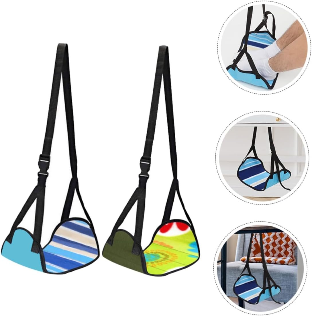 TEHAUX Ergonomic Foot Hammock Airplane Travel Essentials Foot Rest for for Every Journey