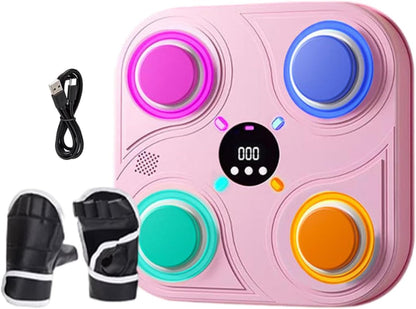 Wall-mounted Boxing Target, Interactive Punching Pad, Kids Boxing Training Gear, Reaction Training Boxing Pad, Home Workout Boxing Target, Wall-mounted Smart Music Boxing Target for Home Workouts