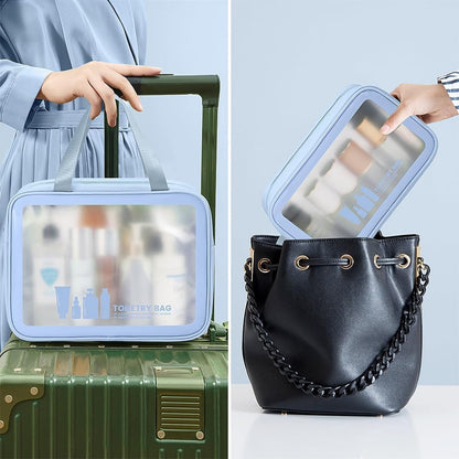 MAANGE Toiletry Bag for Women Men, Translucent Waterproof Makeup Cosmetic Bag Travel Organizer for Accessories, Toiletries