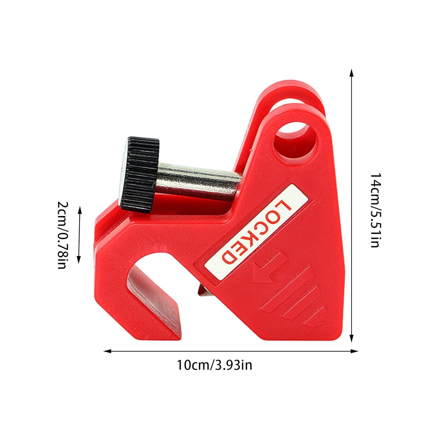 Circuit Breaker Lockout, Power Isolation Device, 5.51 x 3.94 x 0.79 inches, Electric Isolator, Locking Safety Tool, Box Shutdown Lock, Control Access Mechanism for Industrial
