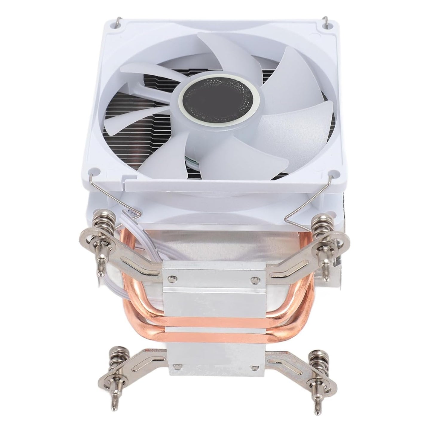SPYMINNPOO CPU Cooler, Single Fan 90mm 2 Heat Pipes 3 Wire Computer CPU Cooling Fans Hydraulic for 775 1150 1151