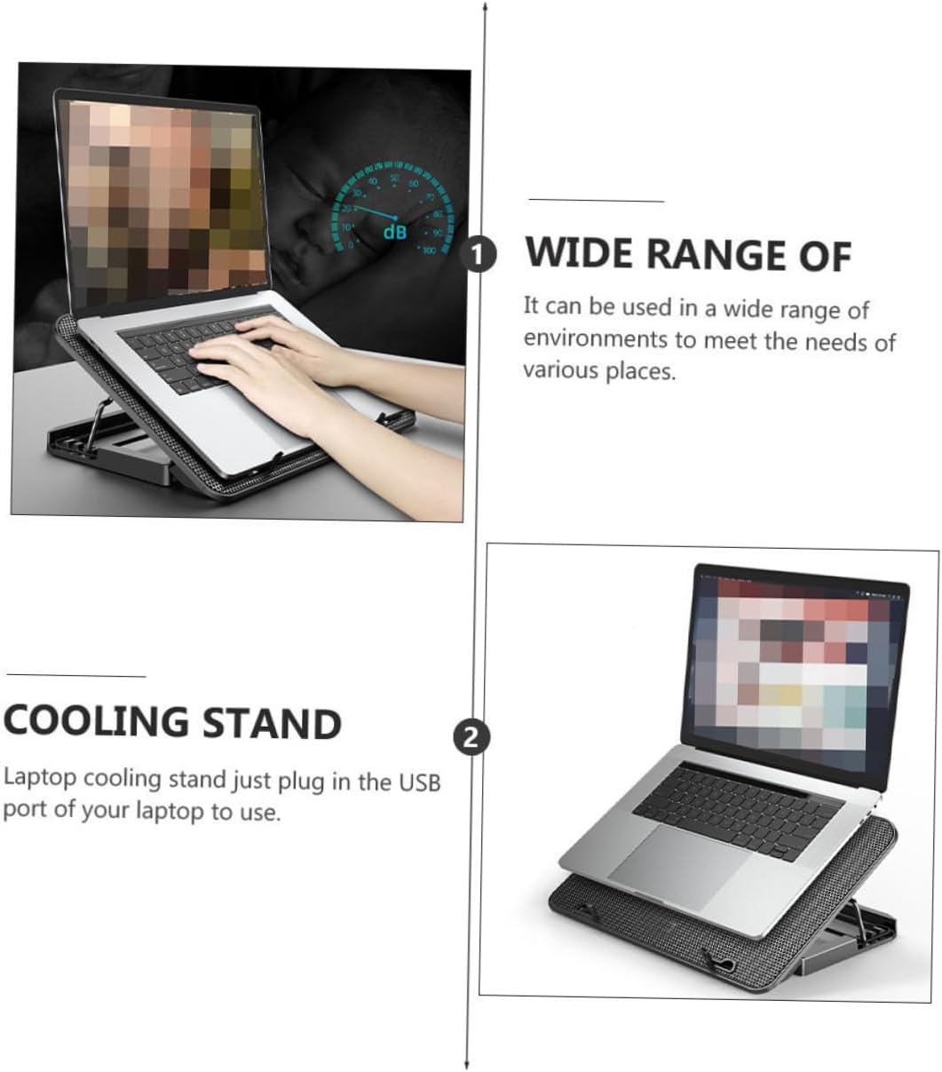 jojofuny Gaming Laptop Stand with Fans Height Ergonomic Design for Comfort Powerful Cooling Pad for Laptops Wide Compatibility with Slip Features