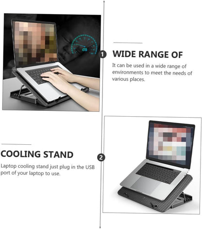 jojofuny Gaming Laptop Stand with Fans Height Ergonomic Design for Comfort Powerful Cooling Pad for Laptops Wide Compatibility with Slip Features