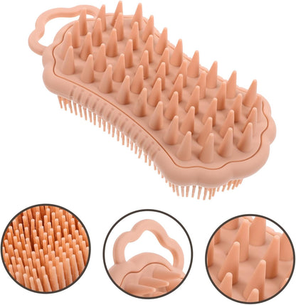 VALICLUD Silicone Con Setole Delicate Massaggiatore Per Capelluto e Esfoliante Per Corpo Design Lato Per Uso
