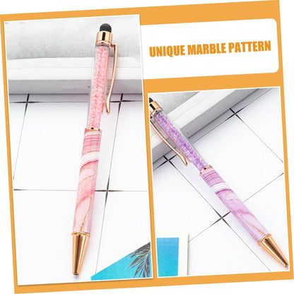 HONMEET Touchscreen Ballpoint Pens 6pcs Luxury Stationery Executive Writing Pens for Women Red Ink