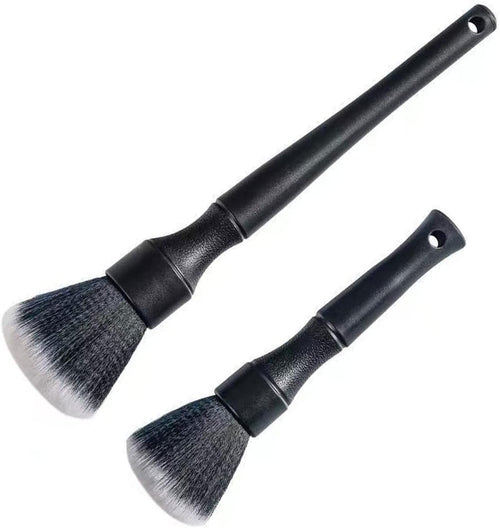 Ultra- Soft Detailing Brush Set, Auto Detail Brush Kit for Elegant Surfaces, Interior Exterior No Scratch for Cleaning Air Vent Engine Bay Emblems Dashboard Seat Wheel, Engine, Wheel Nutâ€¦