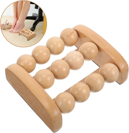 PACKOVE 4 Pezzi massaggiatore massaggiante massaggio schiuma rulli muscoli Collo circolazione Massager a portata di mano per terapia del legno Di legno