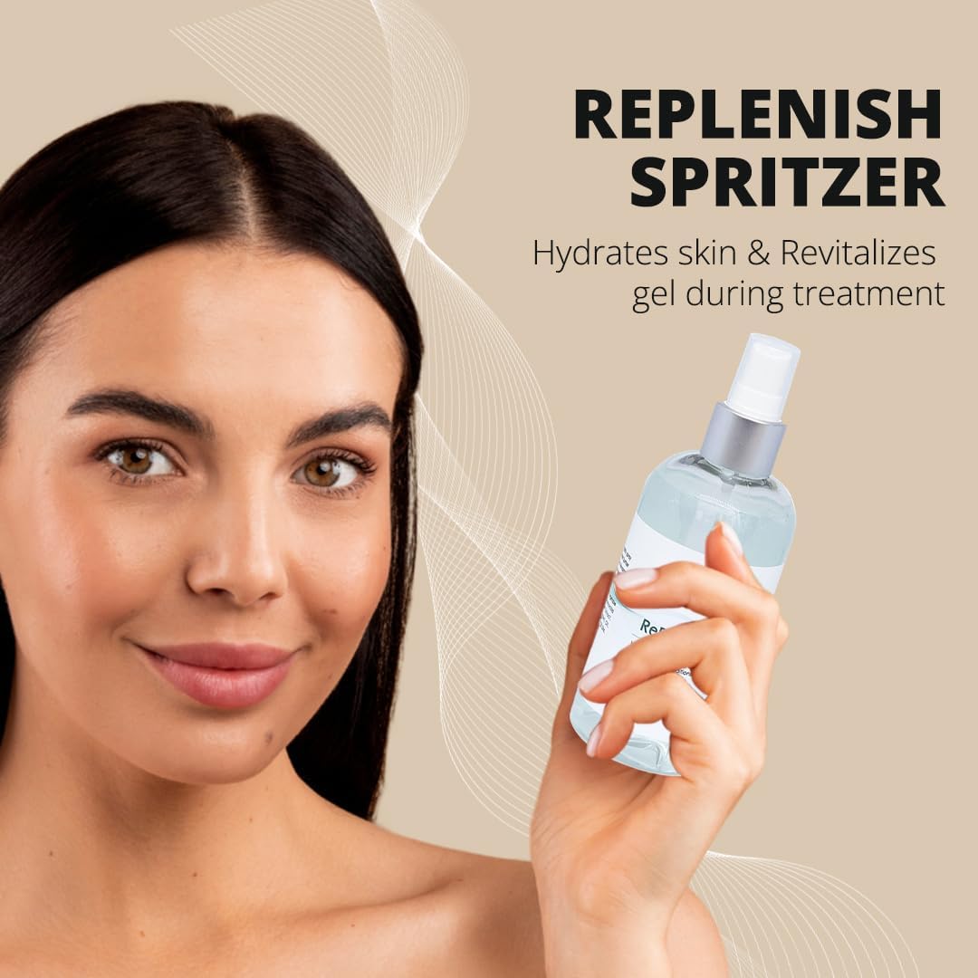 7E Wellness MyoLift RePlenish Spritzer – Hydrating Mist for Microcurrent Therapy – Reactivates Conductive Gel, Enhances Conductivity, Soothes & Moisturizes Skin (8oz / 236ml)