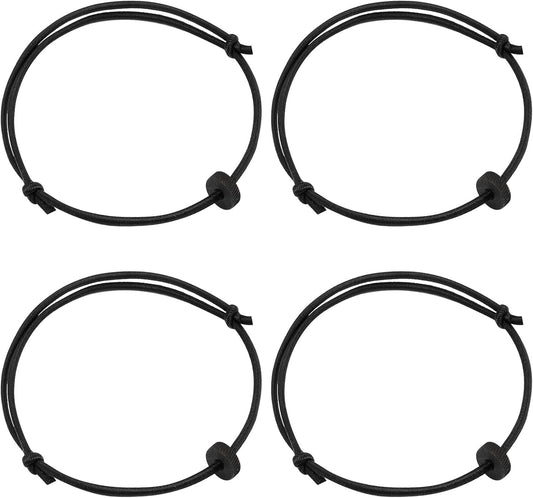 Uxinuo 4PCS Bracelet Car Window Breaker,Vehicle Rapid Escape Wristbands Tempered Safety Glass Breaker,Wrist Strap with Tungsten Carbide Bead Car Emergency Self Rescue Tool