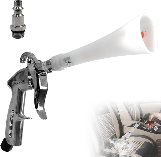 Aluminium Car Cleaning Gun with Tapered Nozzle, Air Blower for Car Detailing, Air Blow Blower Gun for Detailing, Car Detailing Tools, Used for Cars, Velvet, Furniture and Carpets