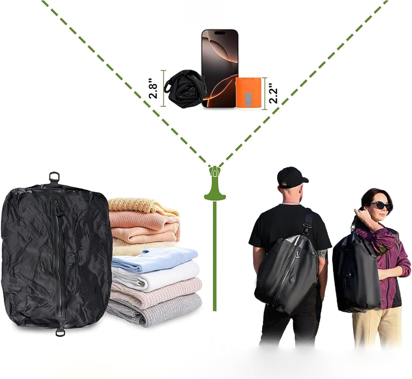 Vacuum Compression Bags,Reusable Space Saver Organizer Bags | Waterproof Travel Accessories, Space-Saving Home Organization for Swimwear Packing Seasonal Clothing Storage