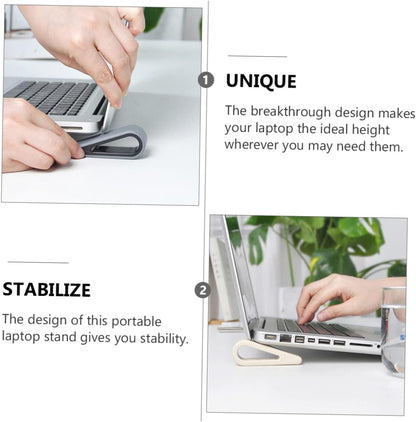 SWOOMEY 4pcs Laptop Computer Brackets Desk Heightening Support Cooling Pad Ergonomic Notebook Stand