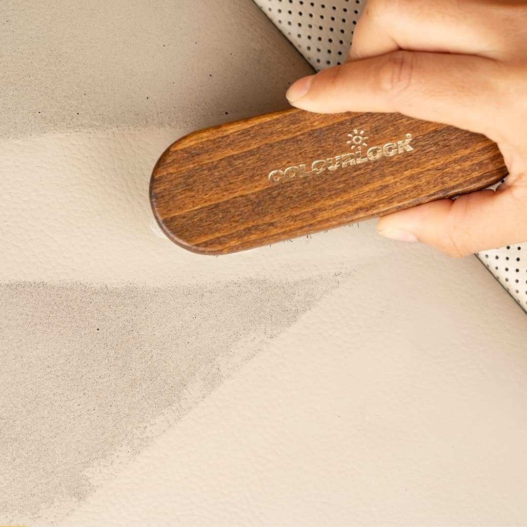 COLOURLOCK Leather & Textile Cleaning Brush for Car Interiors, Alcantara Car Seats And Leather Furniture Upholstery By COLOURLOCK