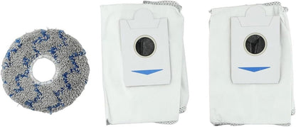 T20/X1 Cleaning Essentials 8 Dust Bags and 4 Mop Pads Designed for Effective Dirt Removal and Floor Protection (Blue)