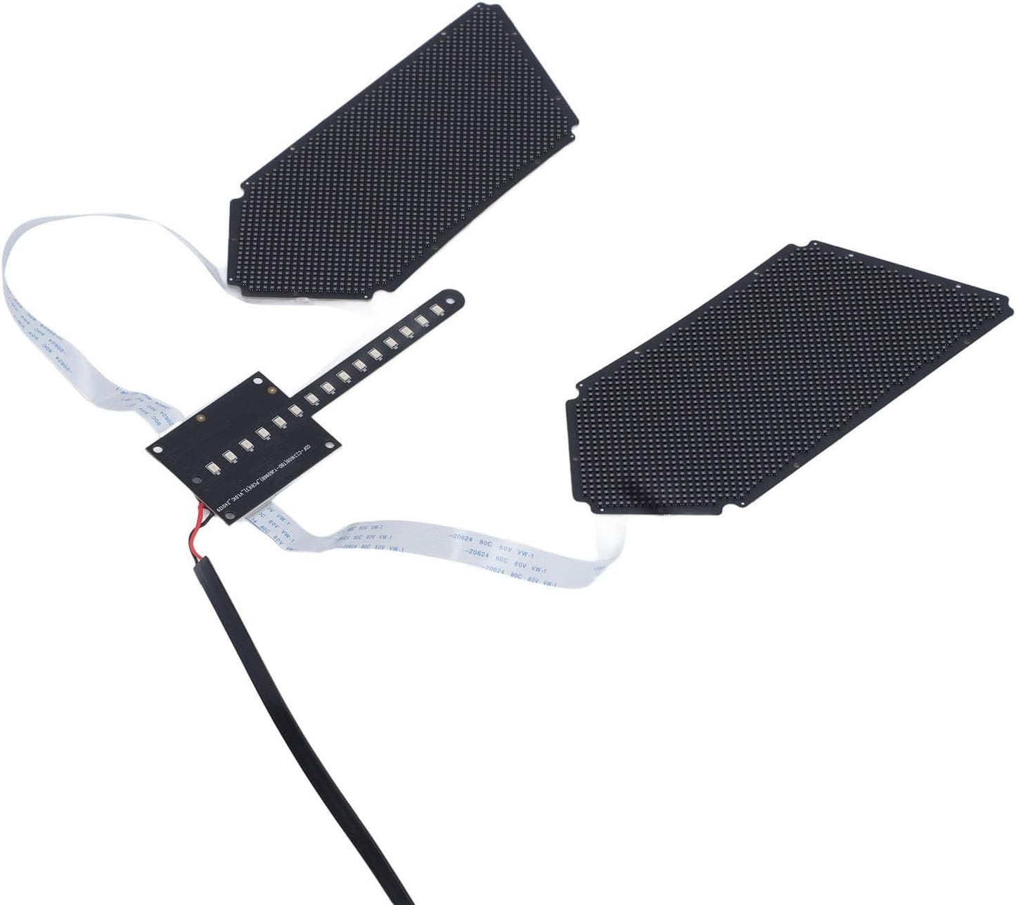 LED Backpack Eye Display Bluetooth Programmable LED Eyes Screen 60x96 Resolution DC12V Power Supply for Backpacks Shirts Vests Cars Motorcycles