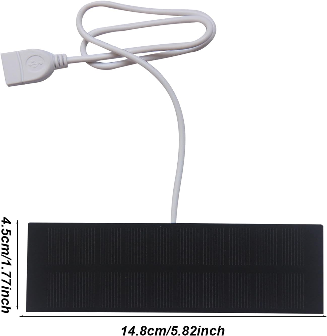 Portable Solar Panel Charger, Fast Charging USB Charger, Solar 3W, Solar Charging Panel Battery Bank, Solar Powered Battery Pack for Mobile Phones Laptop Outdoor Hiking Fishing