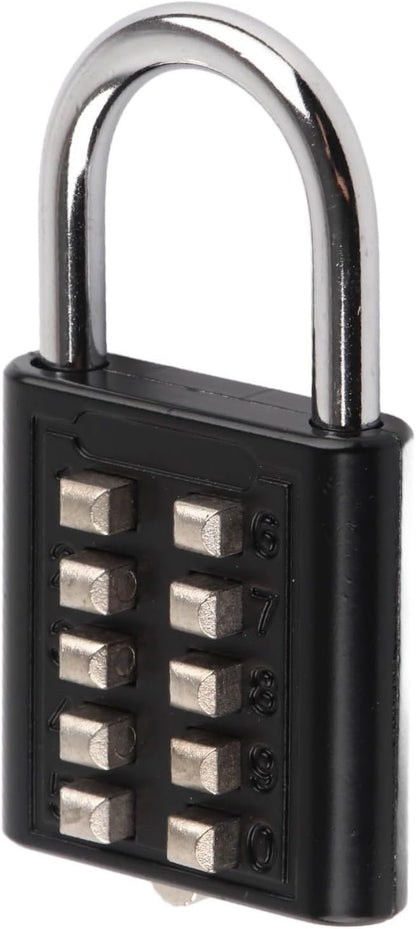 Padlock di Sicurezza a 10 Cifre per Armadietti per Palestra, Cassetta degli Attrezzi, Valigia con Progettazione di Password I-th