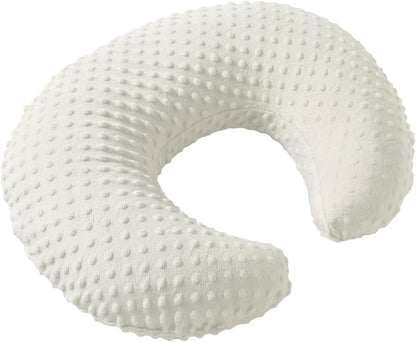 Nursing Pillow and Positioner with Cover for Breastfeeding and Bottle Feeding, Propping Baby, Tummy Time, Baby Sitting Support, Awake-Time Support (Beige, 22" x 17.7" x 5.9")