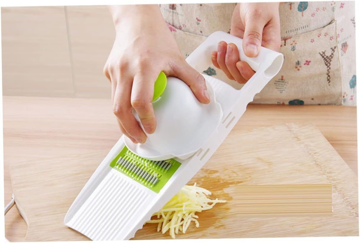 PRETYZOOM Multifunctional Vegetable Slicer Peeler Grater with Blades Kitchen Tool for Efficient Vegetable Shredding Easy Salad Prep and Food Chopping