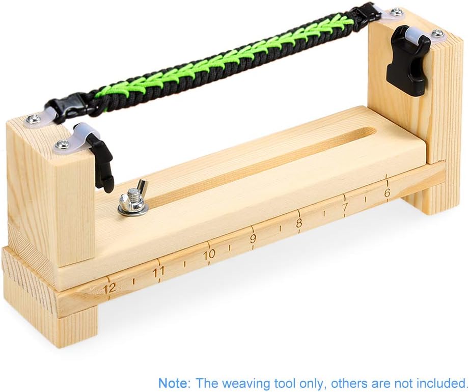 YaSao Wood Bracelet Jig Survival Wristband Knitting Tool DIY Braiding Paracord Maker Outdoor Weaving Kit