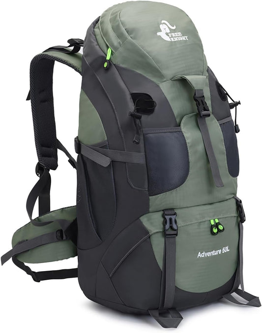 Bseash 50L Lightweight Water Resistant Hiking Backpack, Outdoor Sport Daypack Travel Bag for Climbing Camping Touring