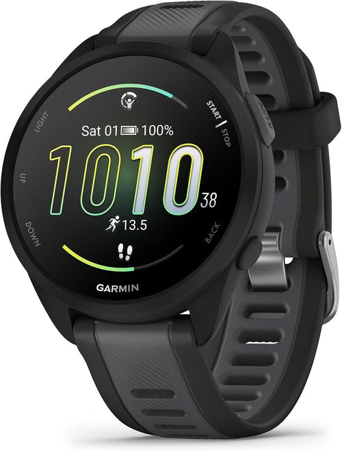 Garmin Forerunner® 165 Music, Running Smartwatch, Colorful AMOLED Display, Training Metrics and Recovery Insights, Music on Your Wrist, Black