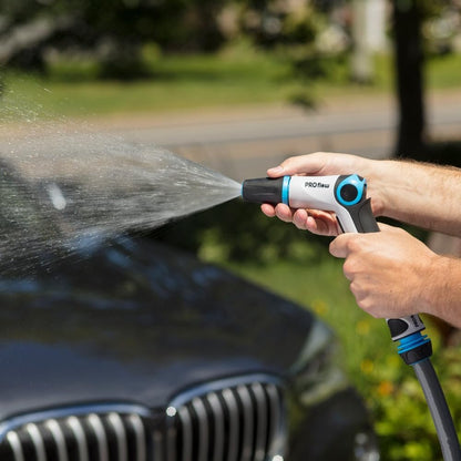 PRO Flow Jet Spray Gun – Adjustable Nozzle from Mist to Jet, Thumb Flow Control, Quick Connect with Waterstop, Non-Slip Grip – Ideal for Cleaning & Watering