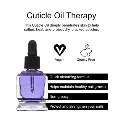 Deborah Lippmann Cuticle Oil, Hydrating Nail Care Treatment, Repair Dry Cuticles with Vitamin E and Coconut Oil, 0.50 Fl Oz
