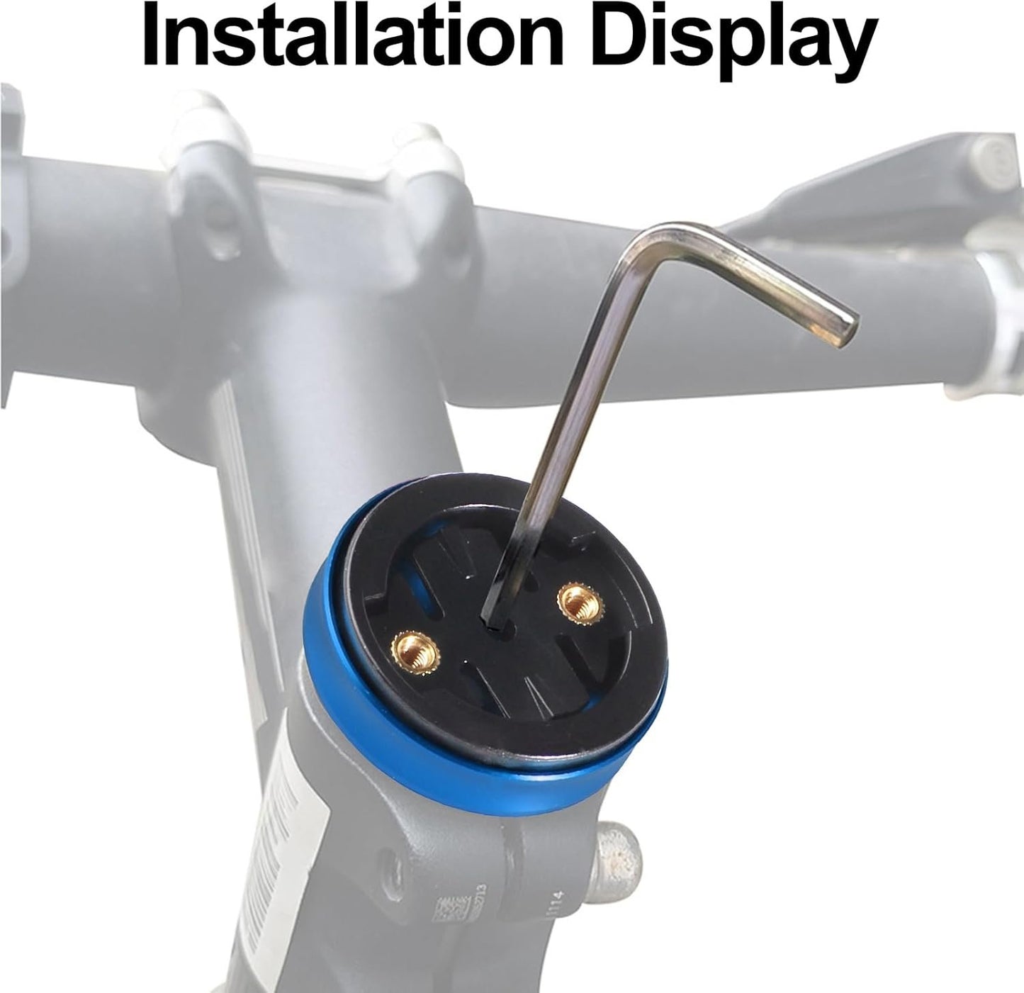 Aluminium Bicycle Mount Compatible with Garmin Edge 530 540 520 510 500 200 130 25 20 840 830 820 810 800 1000 1030 1040 Plus Explore 2 GPS Handlebar Mount for Computer Racing Bike - Blue