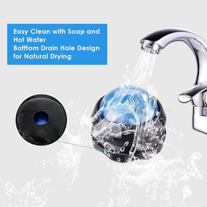 Manual Massage Ball Pain Relief Back Roller Massager Self Massage Therapy and Relax Full Body Tools for Sore Muscle Joint Pain Essential Oils or Lotion Relax (Blue)