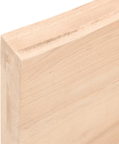 140x60 cm Solid Wood Tabletop, Live Edge Design, Versatile Kitchen Centerpiece, Dining Table Replacement, Desk Surface - Unfinished Natural Wood