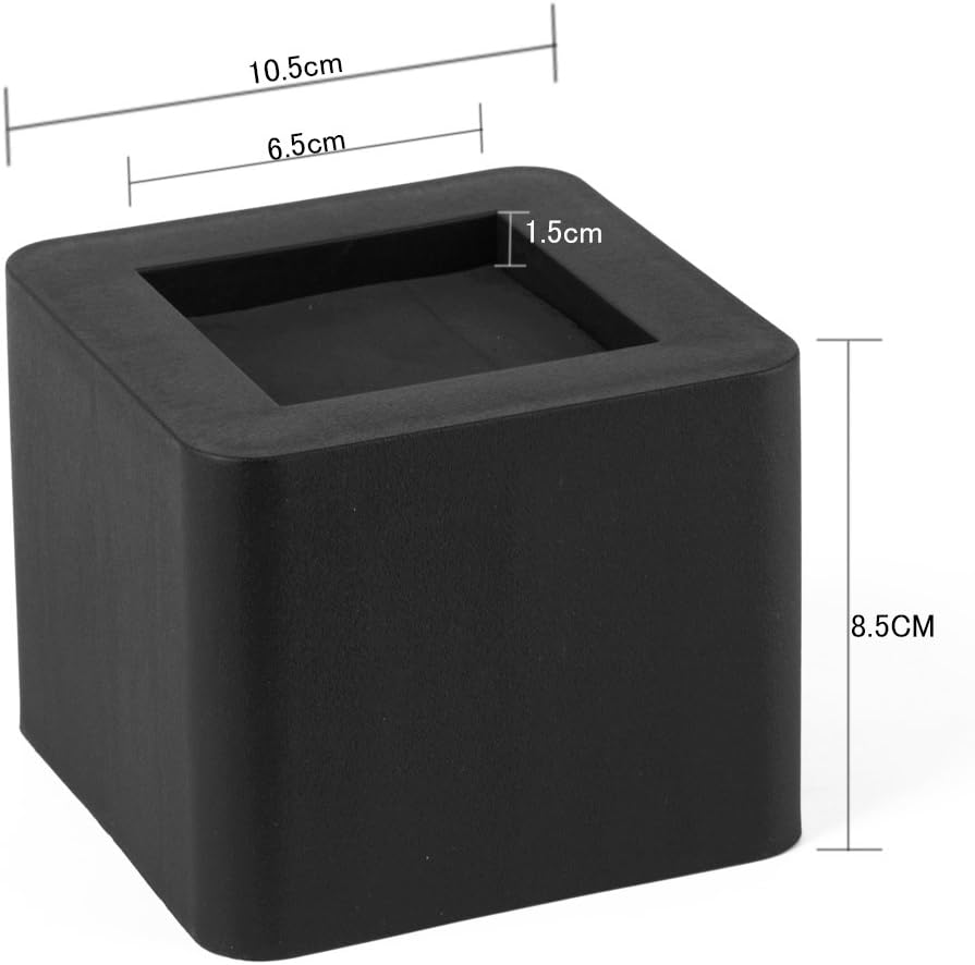 Uping Bed Risers, Adjustable Table Risers or Furniture Risers | Add Height of 8.5 cm (4 Pieces, Black)