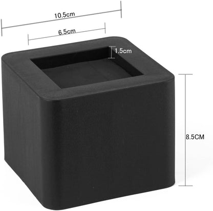 Uping Bed Risers, Adjustable Table Risers or Furniture Risers | Add Height of 8.5 cm (4 Pieces, Black)