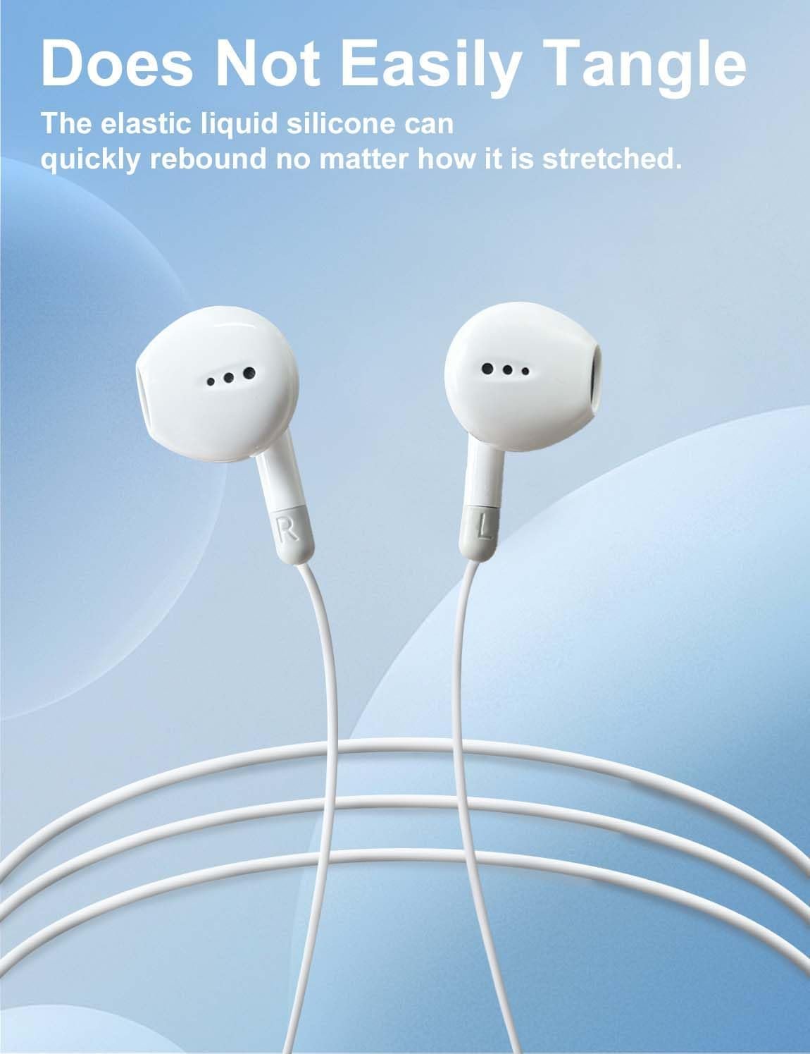 MAS CARNEY USB C Headphones Wired TH8,in Ear Type C Earphones with Mic,USBC Earbuds Compatible with Samsung Galaxy S25 S24 S23 A55 A53,iPhone 15 16 iPad, Xiaomi Redmi,Google Pixel,Huawei Honor,Oppo